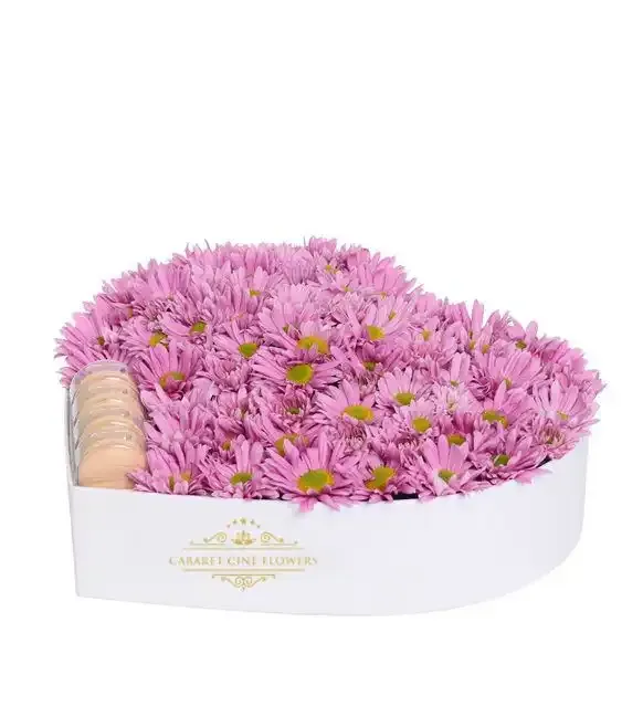 Kalpli Kutuda Pembe Kır Çİçeği ve Makaronlar